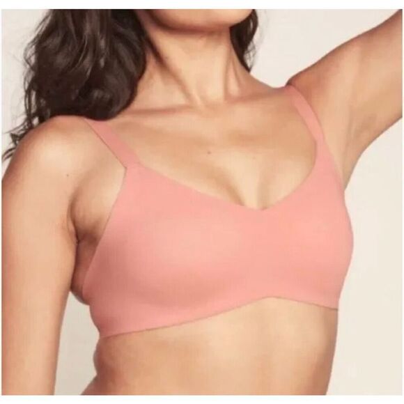 ✨Knix Padded V Neck Wireless Pink Ginger Sz 5 Bra✨ - Picture 3 of 10